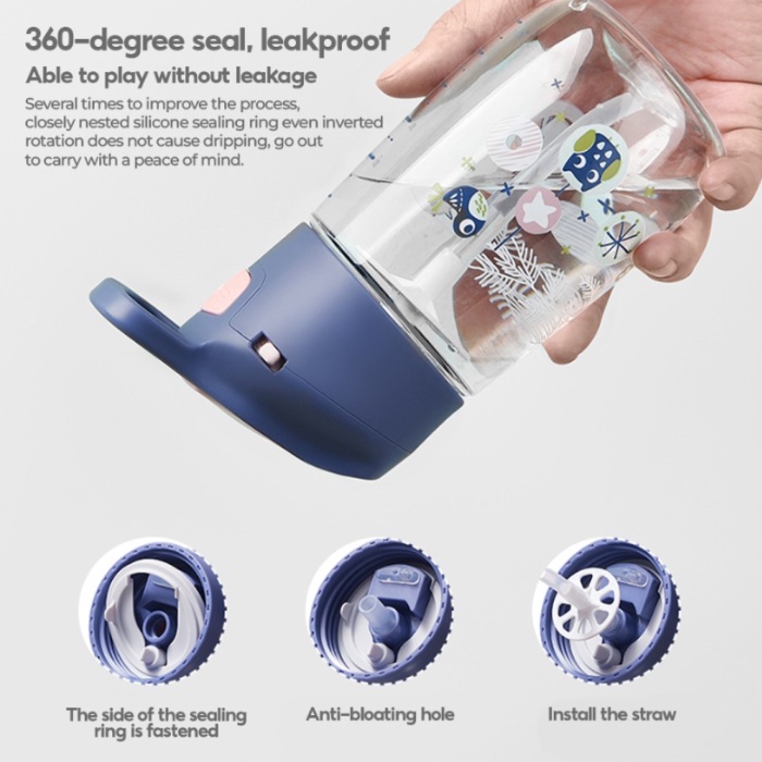 Botol Minum Sport Sedotan Anak Straw Cup BC Babycare Tritan 300 mL