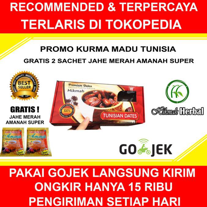 

ENAK Kurma Madu Tunisia Asli Kualitas Premium Isi 500 Gram BANYAK RASA