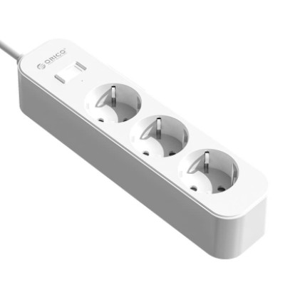 Stop kontak orico 3 port switch on off 2500w SNI 1.5m cable ogs-3a - id - Power strip