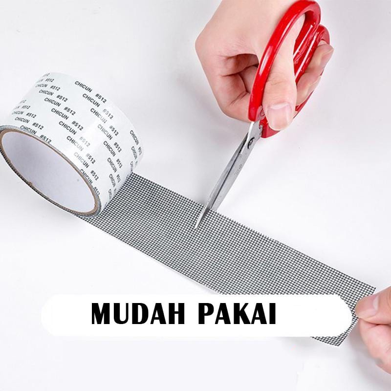 (HJ_888)lakban Kawat nyamuk repair/Lakban Tambalan Penutup Kawat Nyamuk Berlubang