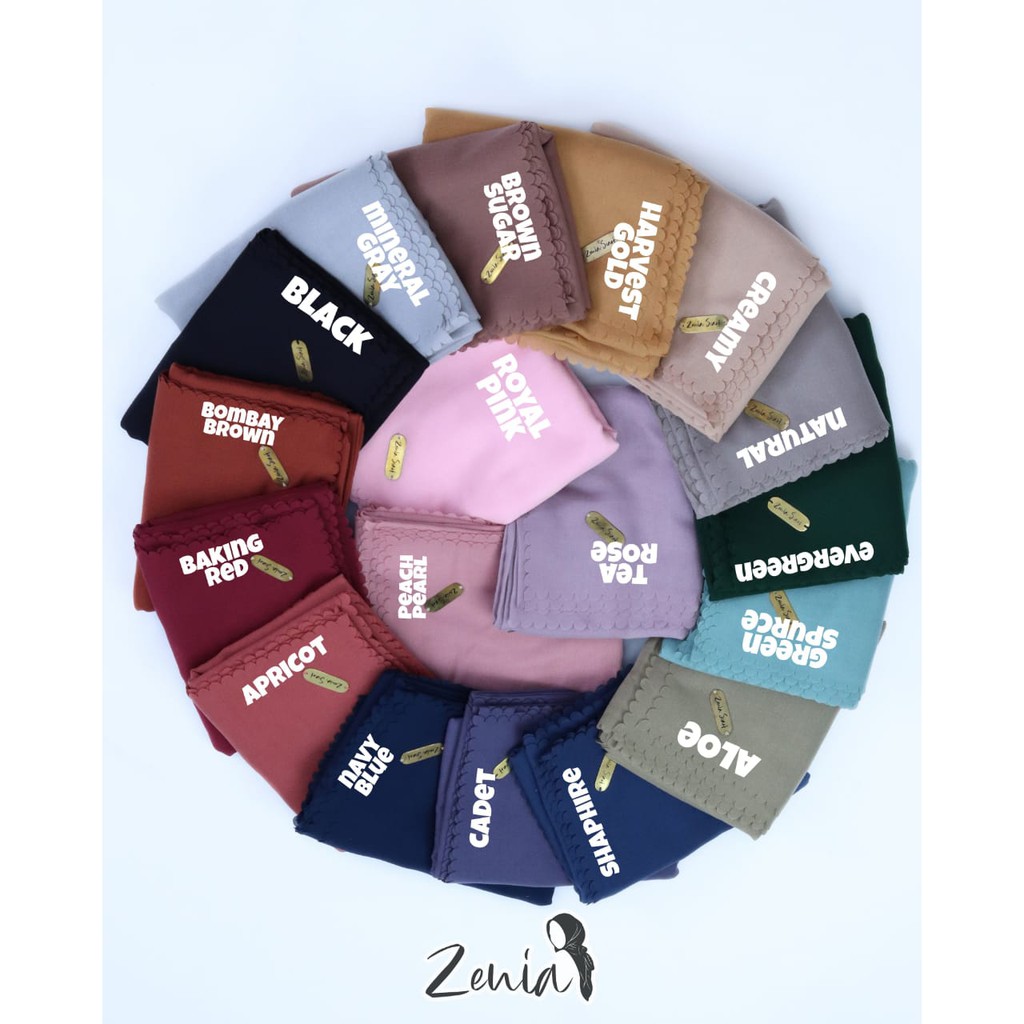 Hijab / Jilbab / Voal Superfine Sahara Premium Polos Segiempat Laser Cut