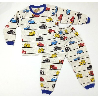 SETELAN BAJU TIDUR / PIYAMA ANAK COWOK KAKUGO MOTIF "MOBIL SALUR"