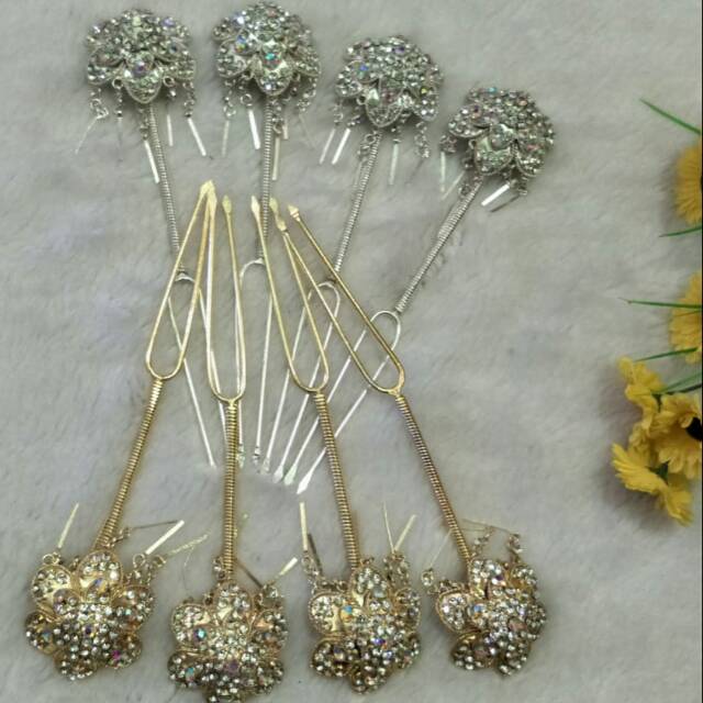 ACCESORIES RAMBUT MANTEN KEMBANG GOYANG MENTUL ADAT JAWA SUNDA MURAH HIASAN KEPALA PENGANTIN WANITA