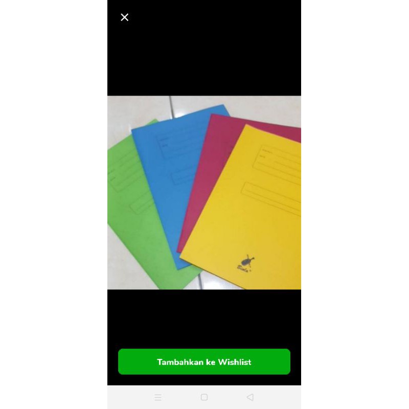 

stopmap/ map kertas biola 1 dus