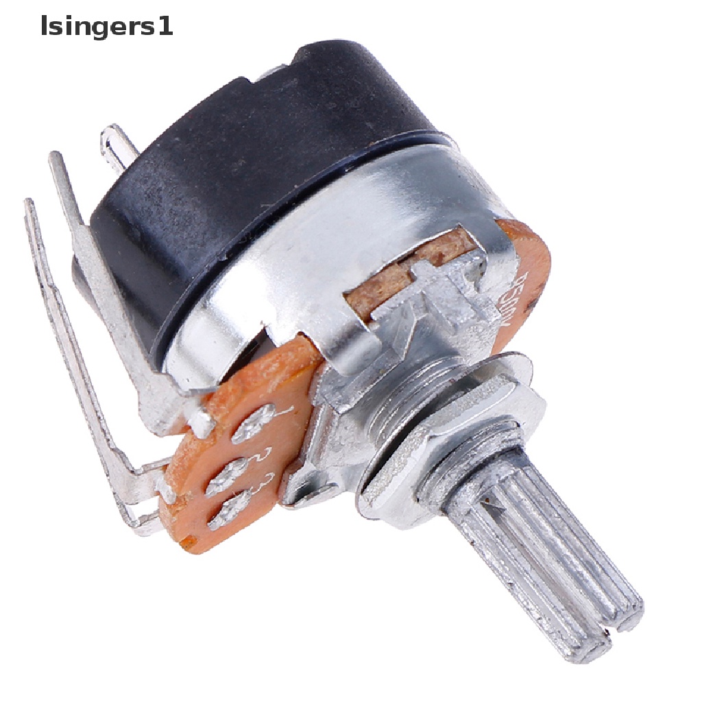 (lsingers1) 5pcs Potentiometer Karbon B500K WH138-4 Ohm Dengan Saklar