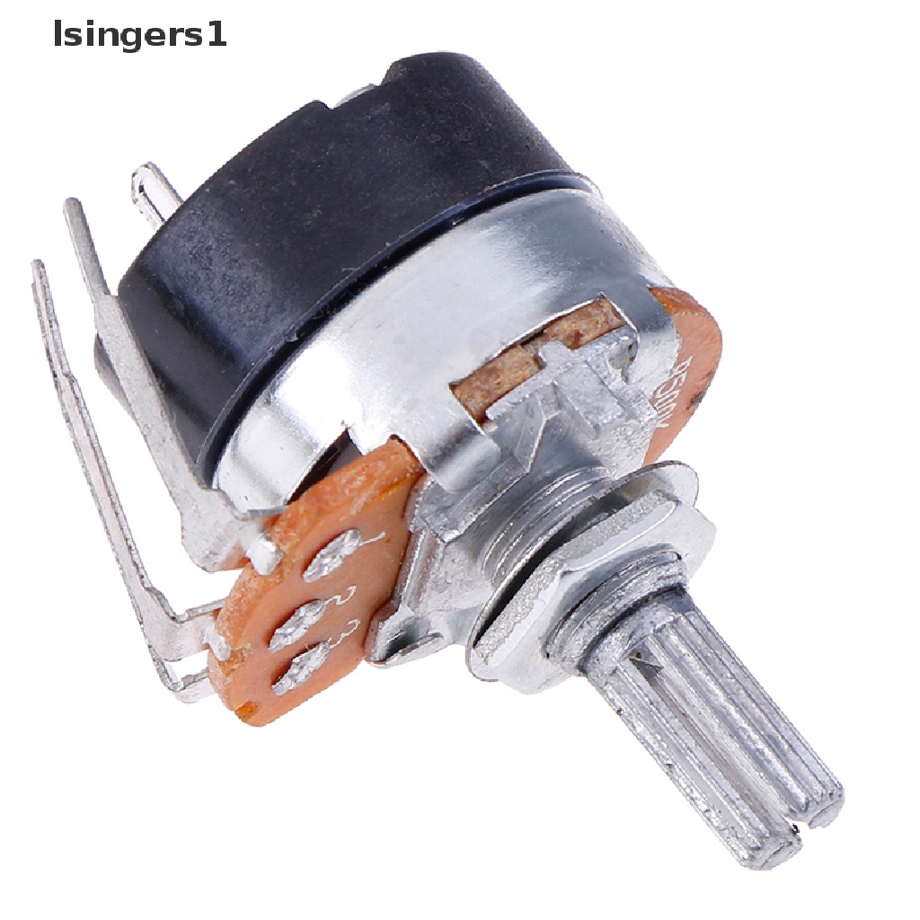 (lsingers1) 5pcs Potentiometer Karbon B500K WH138-4 Ohm Dengan Saklar