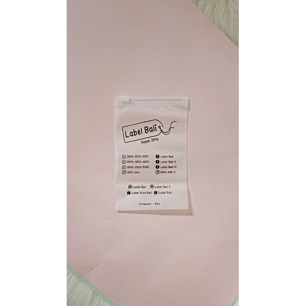 

Zipper Bag Sablon