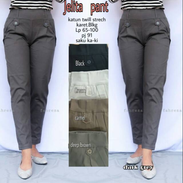 Celana Baggy pant dewasa/Katun tuwil Import setricth/Lp 65 - 100