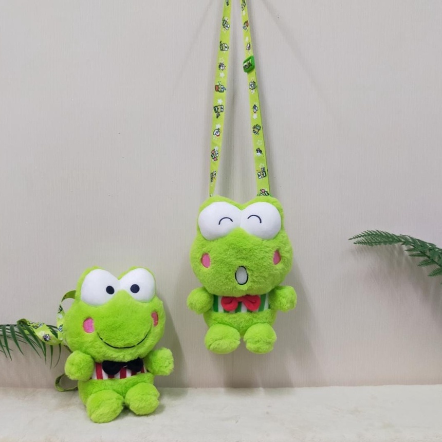 TOYSOPEDIA Tas Selempang Keropi Linabell Slingbag/tas Keroppi/Slempang Linabell