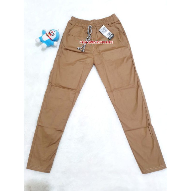 CELANA BAGGY PANTS KATUN STRETCH UKURAN ANAK DAN DEWASA / BISA CEWEK DAN COWOK