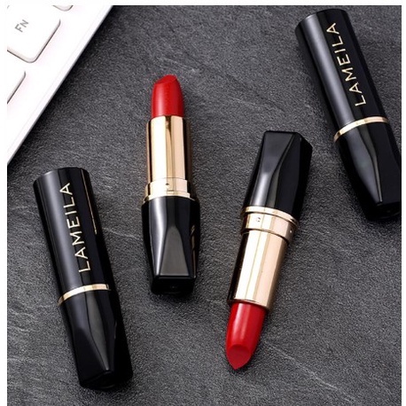 Lameila Black Gold Edition Lipstick 4 Warna Tahan Air Tahan Lama 2005