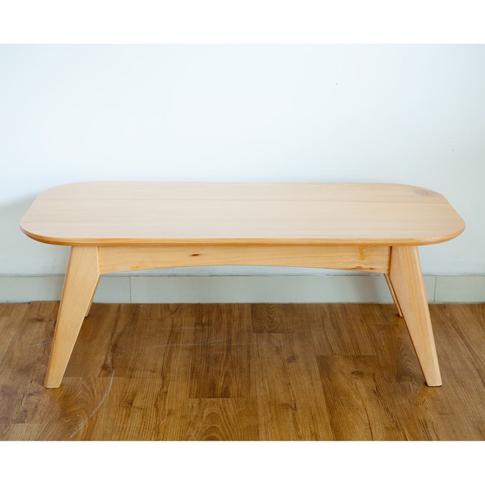 Meja Lesehan Oval Minimalis