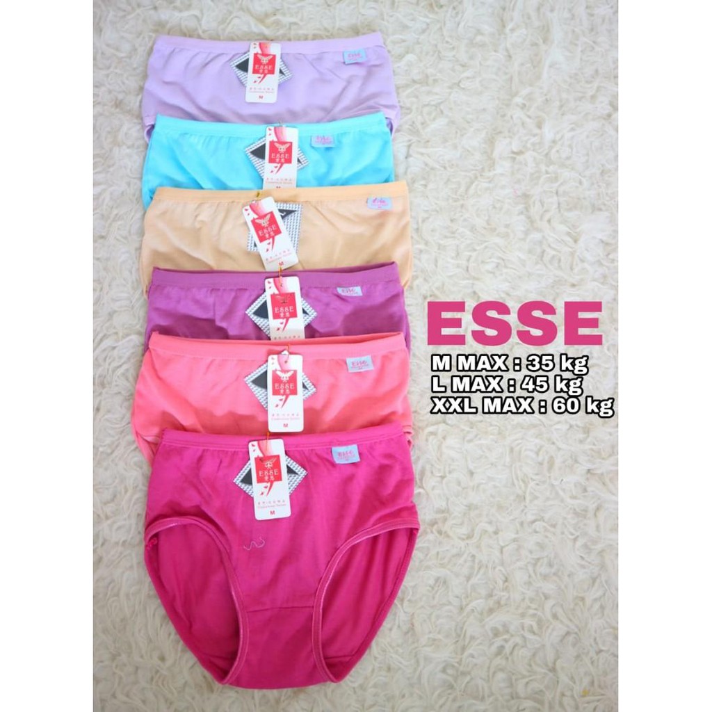 6 Pcs Celana Dalam Esse - CD Wanita ESSE - Perempuan Dewasa - Termurah - Sguna Grosir 6 Pcs