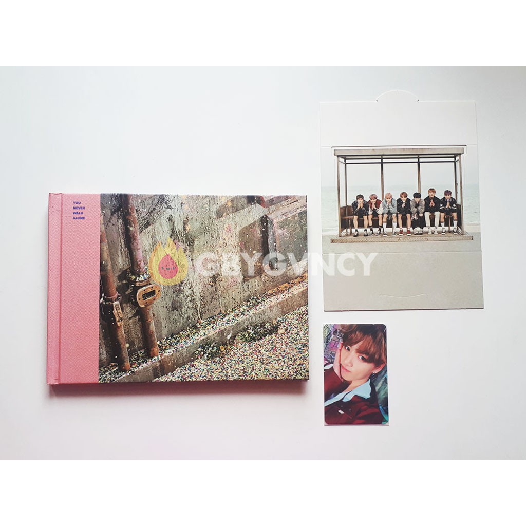 Unsealed 2nd Bts You Never Walk Alone Album Jungkook Photocard Right Version Q Shopee Indonesia