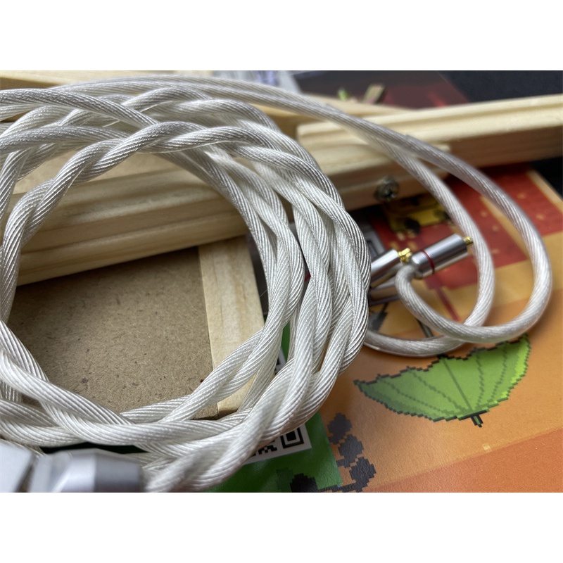 Lizi 610 cores Kabel headphone / Earphone diy Bahan Tembaga Lapis silver Tipe 6