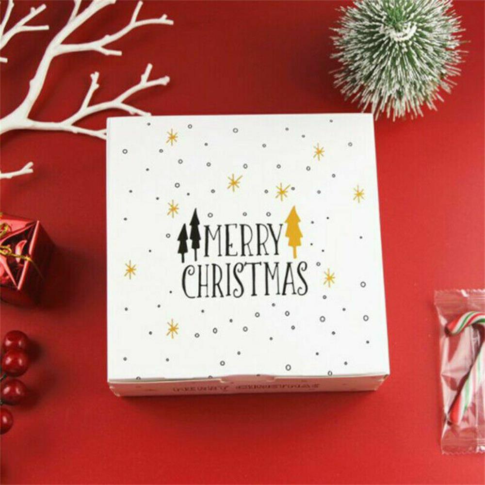 Top Christmas Gift Box Natal Kado Hadiah Packaging Kotak Kue Kering Deer Merry Christmas