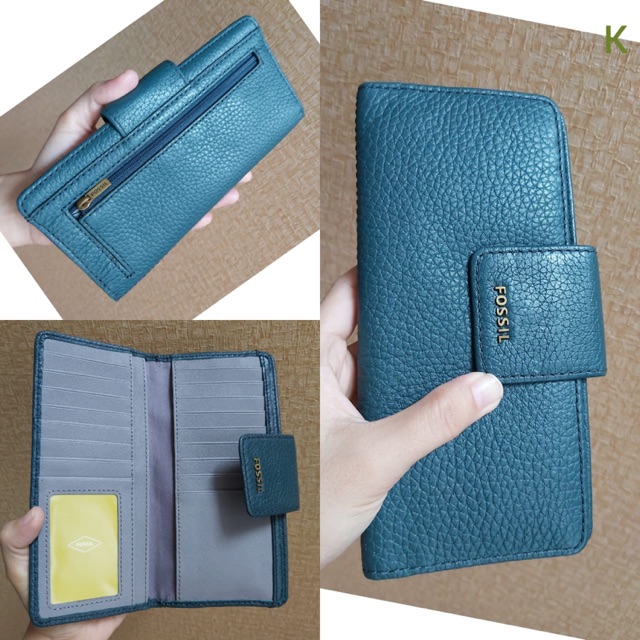 FOSSIL DOMPET MADISON TAB INDIAN TEAL