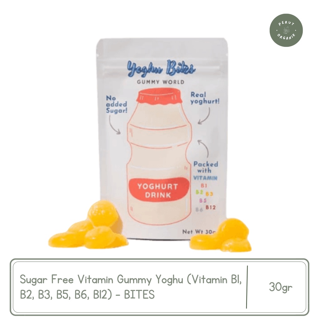 

Sugar Free Vitamin Gummy Yoghu (Vitamin B kompleks) - BITES