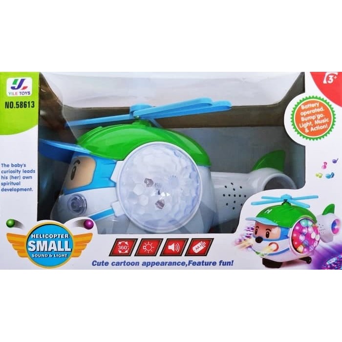 Robocar Poli Hely Cartoon Helicopter HG-582 - Mainan Anak Bump & Go