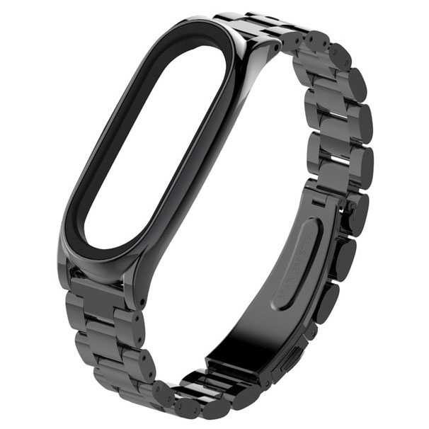 Mijobs Strap Watchband Stainless Steel for Xiaomi Mi Band 3 Setrap Jam Tangan Pintar Murah Keren