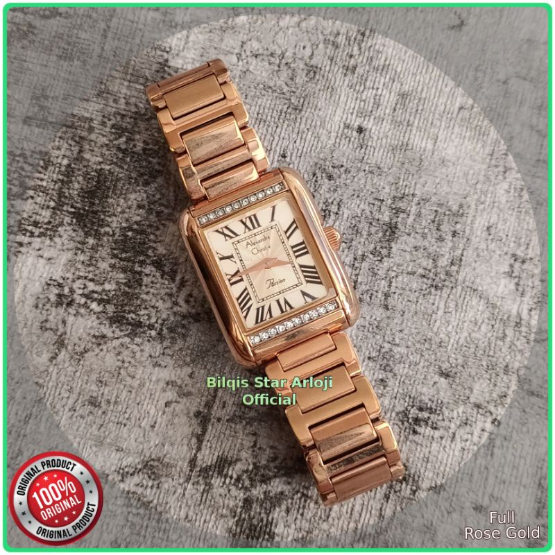 Alexandre Christie Kotak Mini AC 2660 Ladies Tali Rantai Original