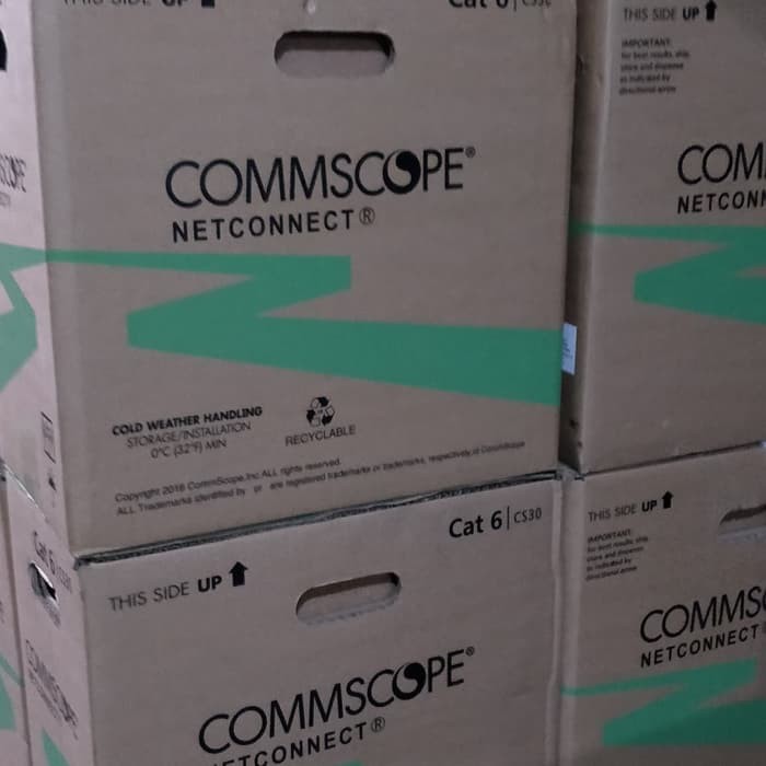 Indoor Commscope Kabel LAN UTP cat.6 305 meter jaket biru | AMP cat6 ORIGINAL Commscope