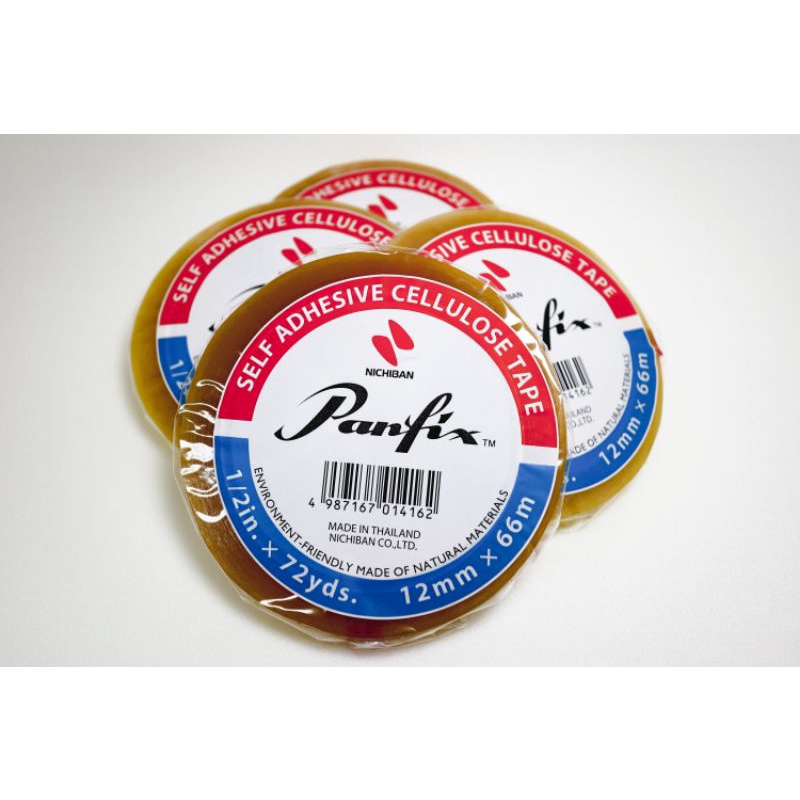 

Panfix 1/2 Inch X 72Yds X Core 3 Inch (12Rolls/Kaleng) Can Cellulose Tape