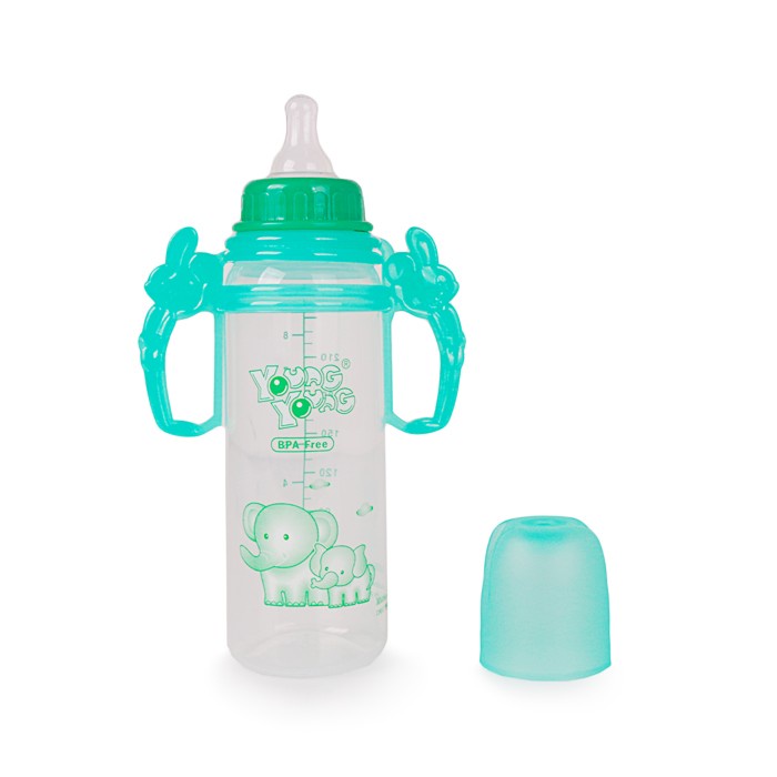 

Premium Botol Dot Bayi Pegangan 250 ml / Feeding Baby Bottle 250 ML BPA FREE Young Young
