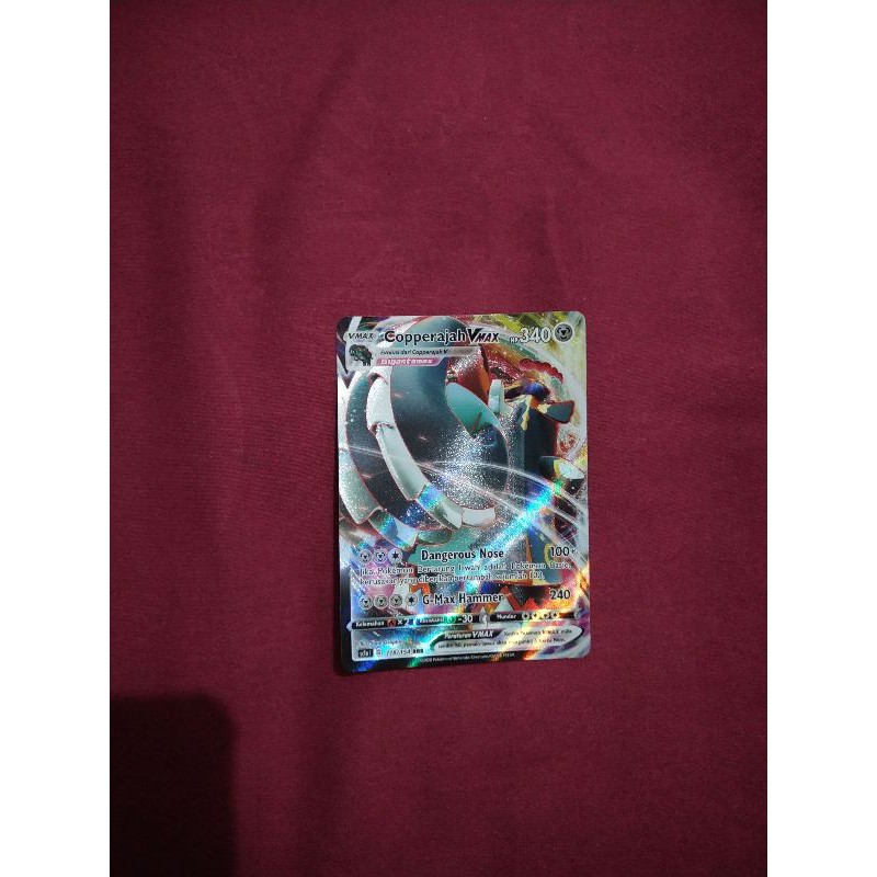 kartu pokemon bahasa Indonesia pedang & Perisai copperajah Vmax RRR