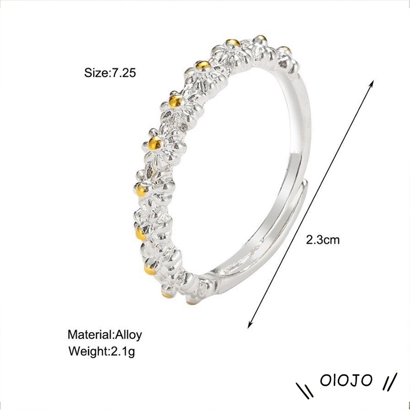 2021 Baru Kreatif Sederhana Daisy Ring Fashion Temperamen Perhiasan Aksesoris - Ol