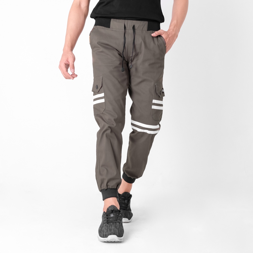 Celana Panjang Jogger Cargo Pria Premium Original