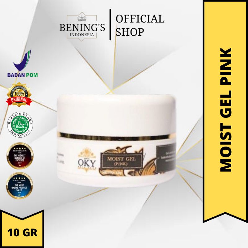 MOIST GEL PINK BENINGS CLINIC SKINCARE DR OKY PRATAMA