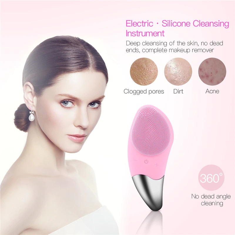 Sikat Pembersih Wajah Sonic Electric Facial Cleansing Brush - BR-020