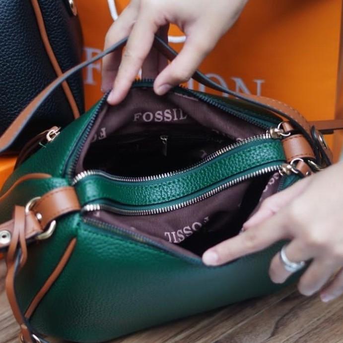 Tas fossil multifungsi 880 tas wanita impor fosil shoulder dan sling