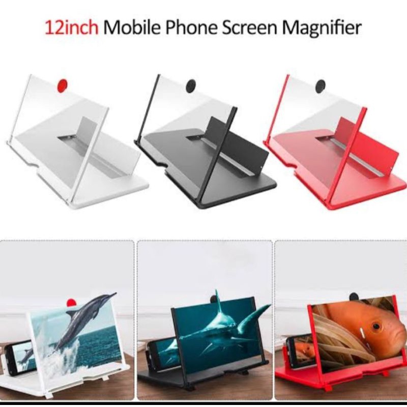 3D Mobile Phone Screen Magnifier HD Video Amplifier Smartphone Stand Enlarge