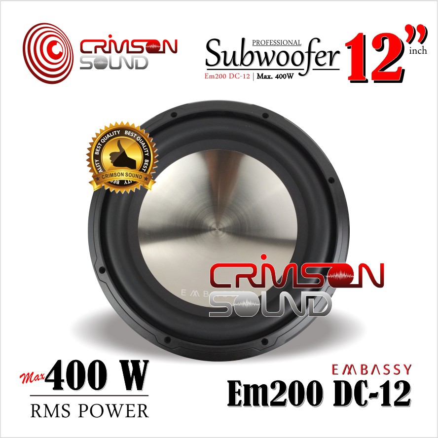 SUBWOOFER 12 Inch Double Magnet EMBASSY EM 200 DC-12