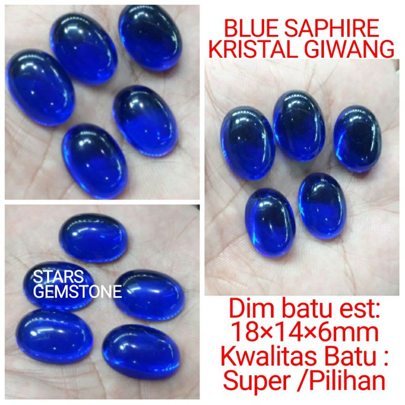 BATU PERMATA BLUE SAPHIRE /KING SAPHIRE KWALITAS SUPER