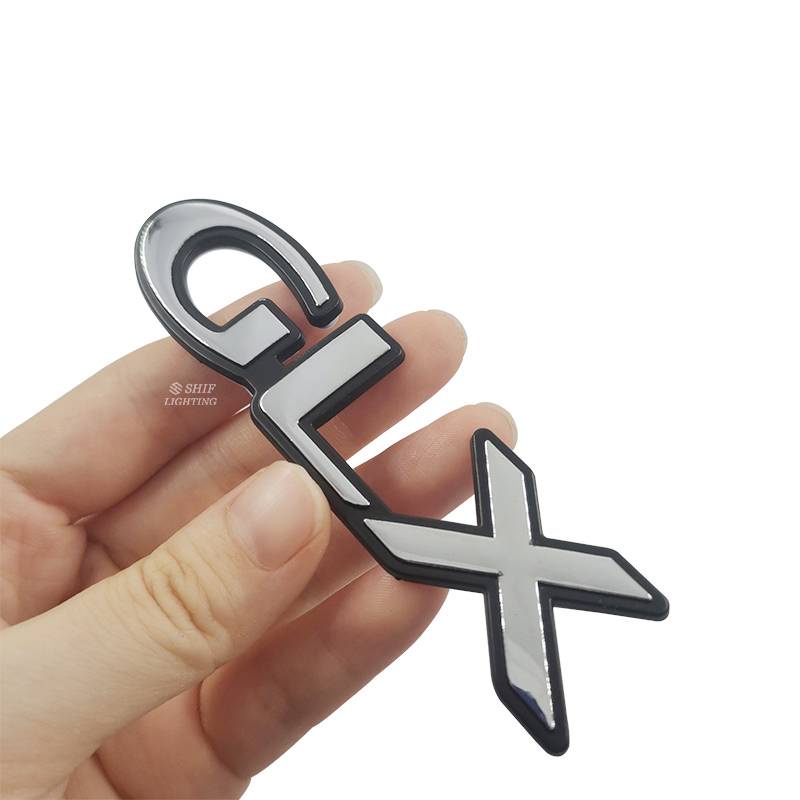 1x ABS GLX Letter Mobil Auto Rear Emblem Badge Sticker Decal Pengganti GLX