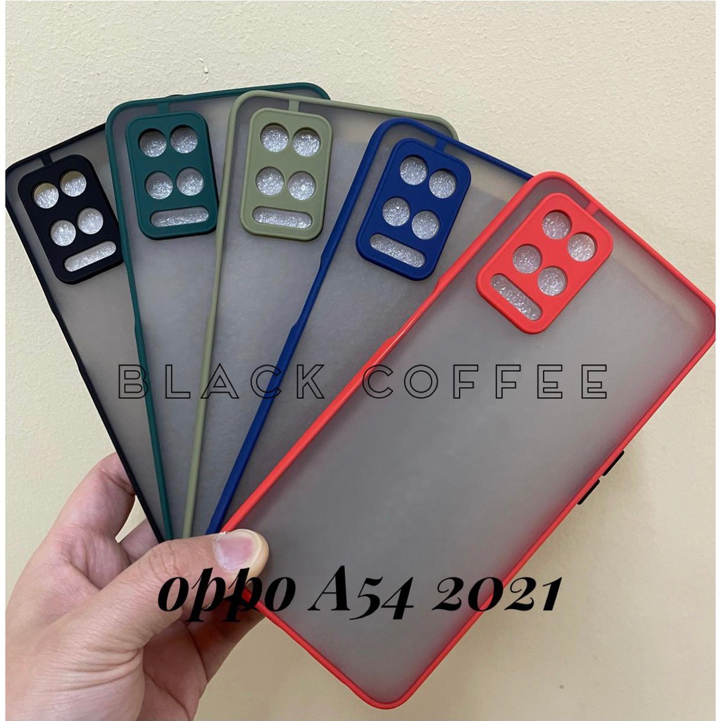 BLACK TRANSPARENT DOFF Case OPPO A54 2021