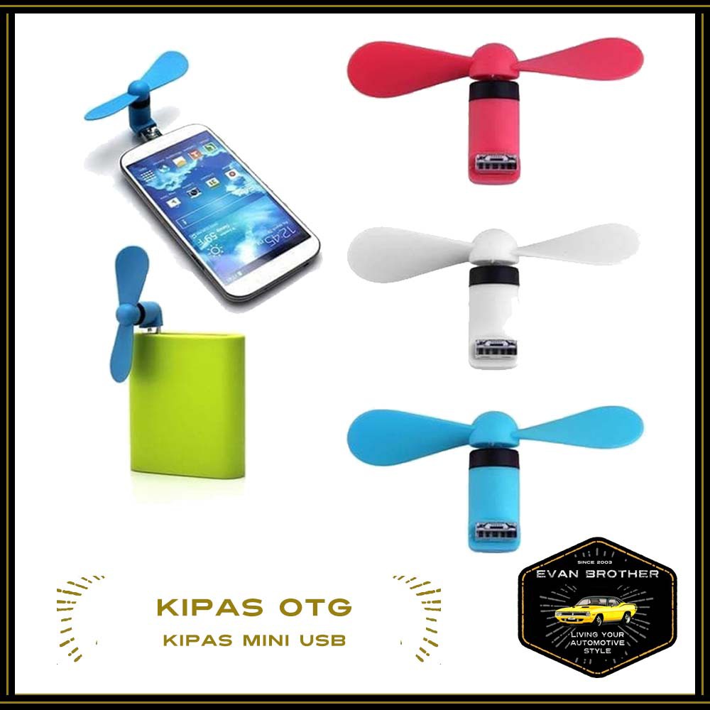 Kipas Angin Otg 2in1 Micro Usb Fan Kipas Mini Android Best