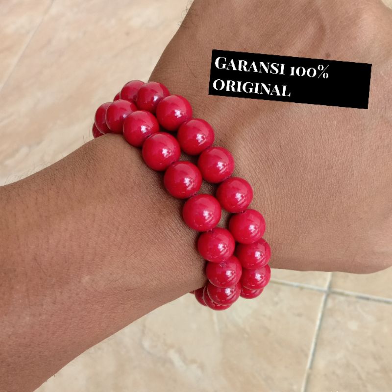 Gelang Marjan merah/red coral original 100%