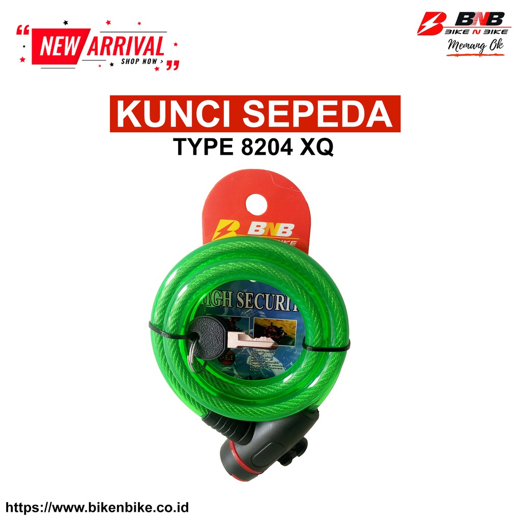 Bike N Bike - Kunci Sepeda BNB 8209 High Security-Hijau