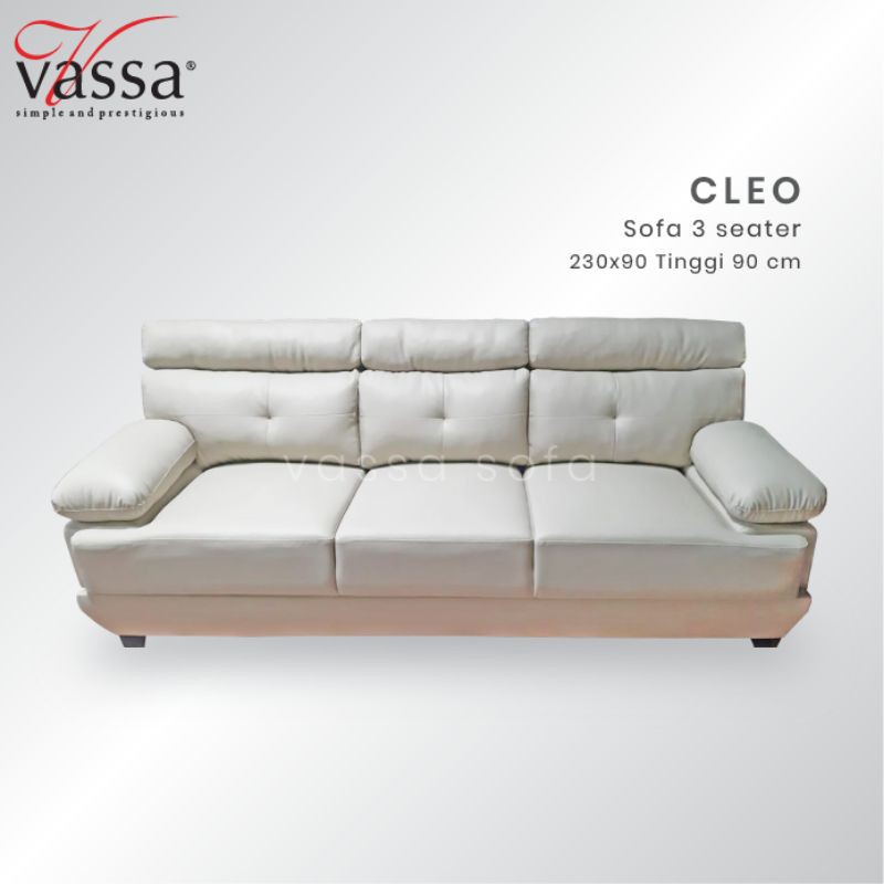 Sofa 3 Dudukan / Sofa Cleo / 3 Seater By Vassa Sofa-1