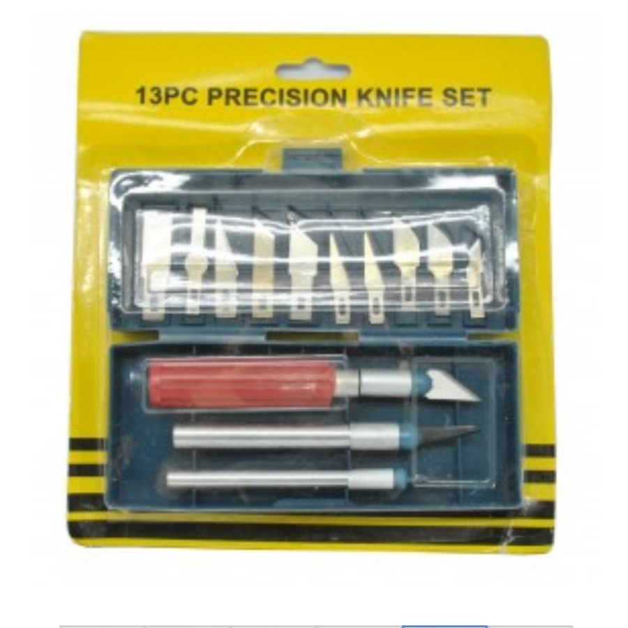 

Pisau Seni Ukir Pahat Memahat 13 in 1 Crafting Art Knife With 3 Handle
