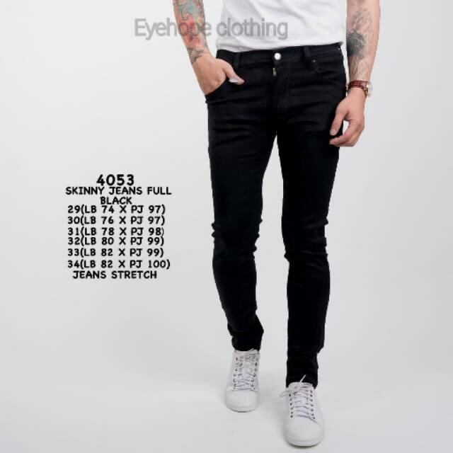 Celana jeans pria skinny / celana skinny jeans / celana panjang pria/celana jeans hitam/celana murah