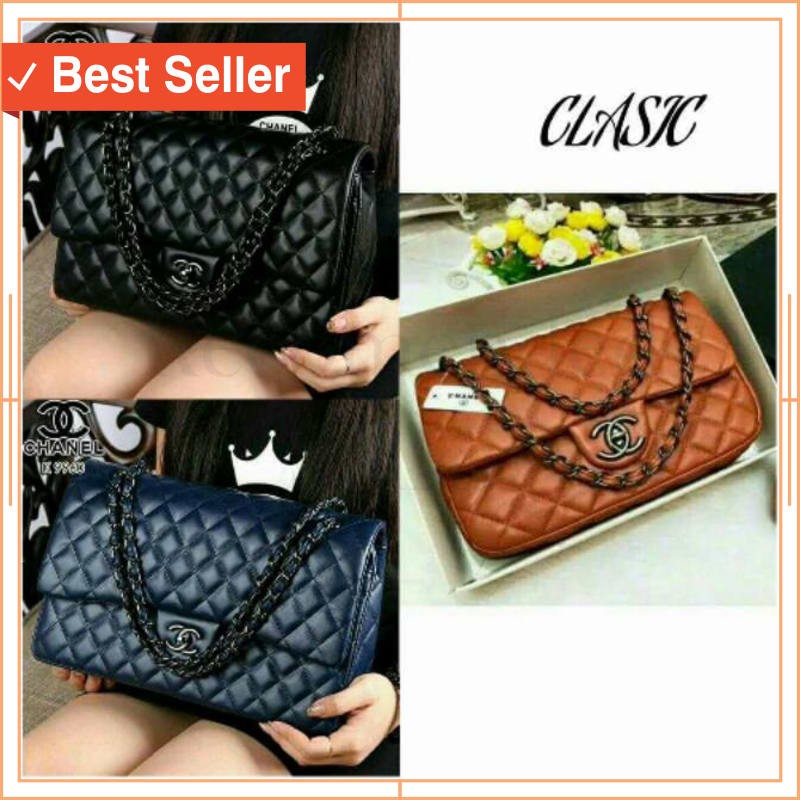 TAS WANITA KEREN KEKINIAN STYLE MODERN BAGUS / Tas maxi chan*l clasik Yuni shara