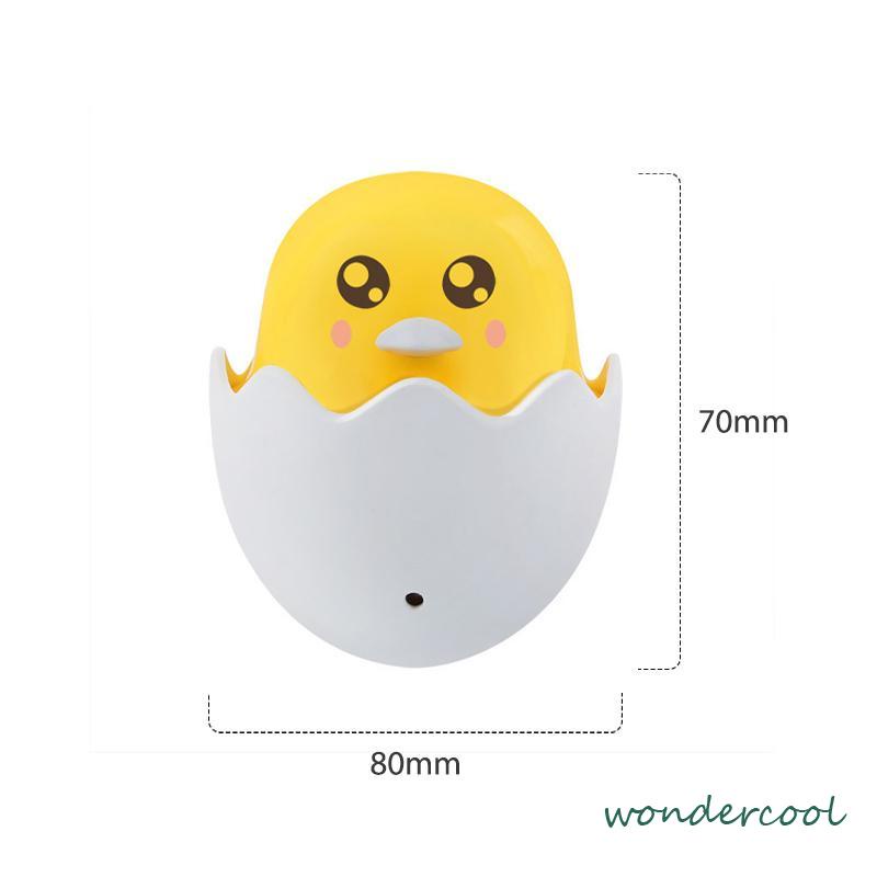 Bebek Kuning Little Happy Bird Cahaya Kontrol Malam Lampu Lampu Leds Hadiah Kreatif-Won