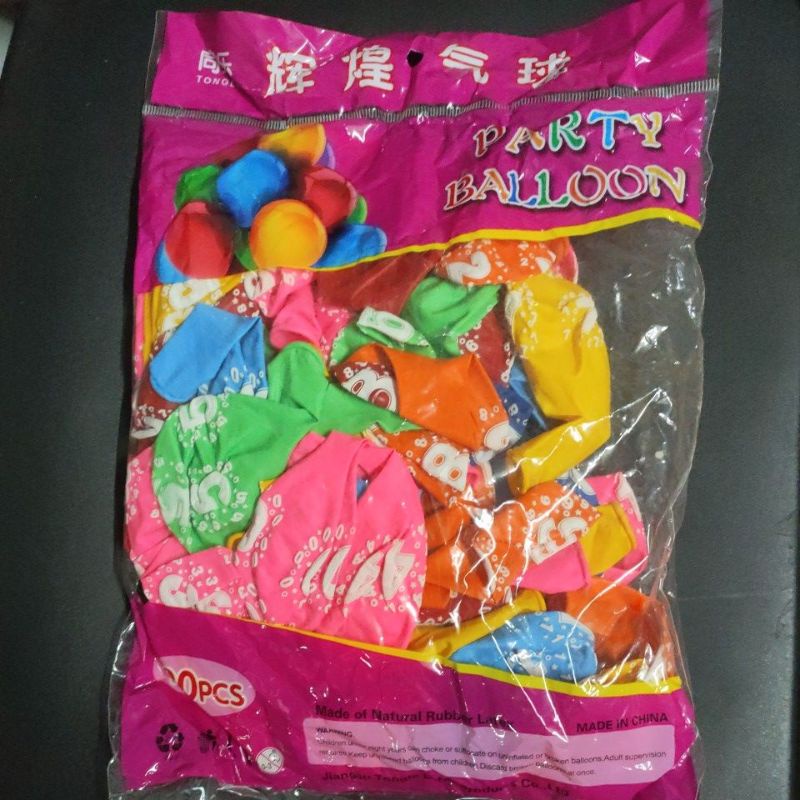 Balon Latek  Motif Campur 12in (100PCS)..