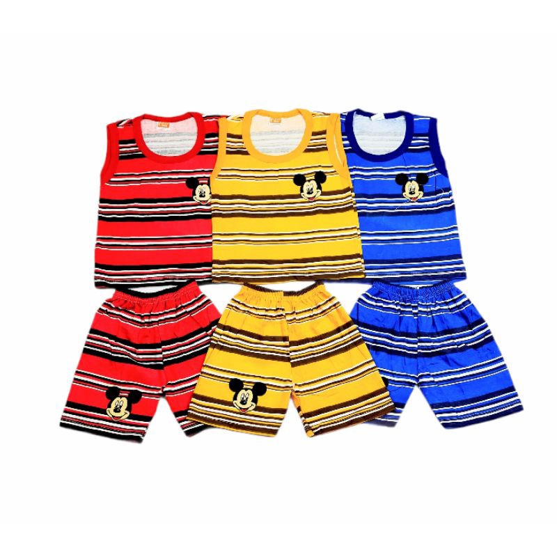 Baju Bayi Laki Laki 0 6 Bulan 6 12 Bulan Setelan Bahan Katun Pakaian Bayi Cowok Cewek Singlet