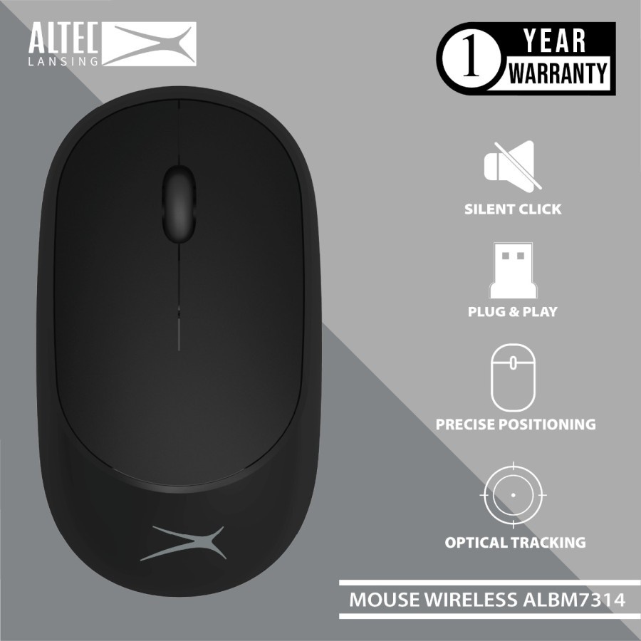 Mouse Wireless Altec Lansing ALBM-7314 Silent |Altec ALBM7314